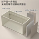 
Haisongda thickened stainless steel bathroom cabinet combination ceramic integrated widened basin small household wash basin bathroom wash basin cabinet milk color 12053cm main cabinet + beauty ordinary mirror cabinet free upgrade pull tap