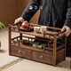 QINGLAN North American walnut tea set tea cup storage rack tea rack storage rack new Chinese style solid wood ornaments display cabinet Lanting storage rack_Walnut
