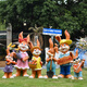 Yi Mingyuan Garden Cartoon Rabbit Fiberglass Sculpture Floor-standing Decorative Ornaments Kindergarten Outdoor Garden Courtyard Landscaping Layout Sunglasses Guitar Male Rabbit