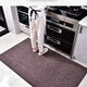Xuxian kitchen floor mats are water-absorbent, non-slip, oil-resistant, and stain-resistant, household door mats, cuttable mats, carpets, and customizable 90*120cm black and gray stripes-upgraded and thickened