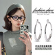Xinshe 2025 new hot style silver earrings for women plain hoop earrings for women high-end light luxury niche temperament large hoop earrings medium hoop earrings 4CM main picture style