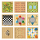 Xiaomu Yigozi Schachflieger Checkers Multifunktionales Schachbrett Kinderpädagogische Spielzeug Multifunktional Schachbrett Tabletop Game Collection Multifunktionales Schachbrett (4 in 1)