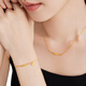 周大福微笑LOVE黄金手链女足金首饰(工费:320计价)EOF1283七夕节 15cm 足金 约2.65g