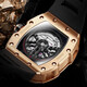
Bugatti (BONEST GATTI) watch boyfriend Valentine's Day birthday gift German fully automatic hollow mechanical watch luminous wine barrel type men's watch BG9905-A1 rejuvenation [same model in the mall]