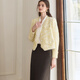 ROEYSHOUSE LOOK Stylish Led-Linged Wrinkled Shirt Autumn New Intellectual Professional Shirt Apricot Top 11166 Apricot S