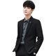 Playboy Suit Men's Casual Suit Formal Groomsman Suit Small Suit Jacket Men Black Single Suit XL 175 Recommended 115-130 Jin Jin equals 0.5 kg