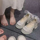 Zhenxi Nuevos zapatos chinos Mary Jane para mujeres con tacón grueso Retro Cheongsam versátil Boquero grueso Zapatos de boda en blanco 7 cm Mary China Jane - con perlas 36