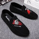 Tianguang old Beijing cloth shoes spring and autumn small-size bean shoes male student Korean style trendy society spirit guy versatile lazy shoes 829 black 42