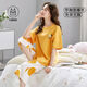 Sommer mit Kurzarm der Kurzschläfe der Kurzhose rund Hals-Baumwoll-Pyjamas bequem locker, atmungsaktives Brustkissen-Set HX-B2603 M 80-100jin [Jin ist gleich 0,5 kg]