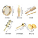 
Jianlian Kindergarten Orff percussion instrument triangle iron speaker children's music teaching aids sand hammer tambourine double ring bells wooden handle big bells