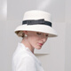 EEEE new autumn and winter elegant wool hat, elegant and versatile British hat, winter fashion women's hat, white adjustable