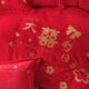 Noaher Milk Fleece Big Red Happy Brodemery Wedding Four Set Fouet Deding Accessoires de litière de mariage Big Day 2,0m Feuille de lit quatre pièces 220 * 240