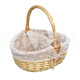 Sushu Home Covered Towel Basket with Cover and Partition Willow Rattan Picnic Basket Shopping Gift Basket Hotel Property Haidilao Towel Cleaning Basket Brown Linen Large Size