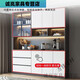 JPHZNB Moderner einfacher massiver Holzschrank Hochschrank integrierter Wandlagerschrank Wohnzimmer Esszimmer Leichte Luxus Haushaltsaufbewahrung Weinschrank E0 Modell 15280*40*220