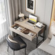 Shijia (HOME COLLECTOR) modern simple solid wood paint desk home study study computer desk bedroom bedside dressing table dressing table 0.8 meters desk - rice apricot gray single desk