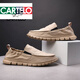 
CARTELO spring and summer men's shoes lazy cloth shoes men's versatile trendy canvas shoes lightweight soft sole one foot big size casual shoes men khaki 42