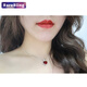 RARE BLING Ruby Necklace Pendant Pigeon Blood Red Valentine's Day Gift for Girlfriend, Wife, Mom, Birthday Gift Heart of the Ocean Heart of the Ocean Beloved 45cm+Certificate+SF Express 4.59 carats