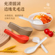First green disposable spoon, knife and fork spoon, rice husk spoon, semi-degradable spoon, rice spoon, soup spoon, take-out spoon, independent Chinese spoon, independent brown thickened spoon, 50 pieces