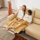 Zhihuashi Primera clase de crema de pared de la pared de la pared FUNCIÓN ELECTRICA ELÉCTRICO ECOLOTO SOFA 11973 Tsukili (terciopelo de arenque) Gran triple de tres personas 265 cm-Double Electric Electric