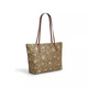 Coach (Coach) [Brand Direct Supply] Frauenbeutel Zip Top Griff Box Umhängetasche Tasche Geschenke Khaki Farbblock CN671 IMWD9