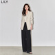 LILY Spring New Style Women's Temperament Professional Commuting Retro Solid Color One Button Casual Suit Jacket Women 606 Light Rice XL
