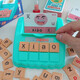 
Chinese Pinyin Level-breaking Game Teaching Aids Children's Learning Letters Cards Board Game Building Blocks Poker Cards Toys English Word Teaching Aids Color Random