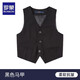 Luo Meng children's suit vest boy piano black vest student host performance suit boy dress black 170