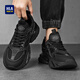 Hailan Home Hla Herrenschuhe trendy lässige Schuhe Männer modische atmungsaktive Sportschuhe Männer G107 Schwarz (atmungsaktiv) 45