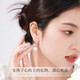 Zhou Baifu Silver Flower Shijia Pearl Earrings for Women 2025 New Earrings and Earrings Birthday Gifts for Girlfriends