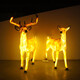 Hongri Guanghui courtyard outdoor garden forest animal decorations resin fiberglass simulated sika deer sculpture ornaments No. 1 deer pair