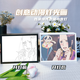 
One Piece mirror lighting painting Nami glowing decoration painting photo frame painting living room painting birthday gift girl night light 15775 Empress 3 mirror white frame plug-in model 16.5*21