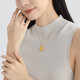 Zhou Shengsheng Buddha is destined to be Amitabha Buddha gold pendant, Shengsheng is polite and gold hollow oval pendant, priced at 94457P, 7.58 grams (including labor cost 1,050 yuan)
