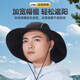 李宁渔夫帽男女夏季薄款大头围防晒遮阳太阳帽子大帽檐遮脸大沿帽