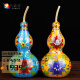 miflame cloisonné copper gourd ornaments filigree Chinese style study home living room decoration ornaments overseas conference wedding 6 inches high 15.5 diameter 7cm 4 colors set