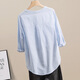 
Cypress Striped Shirt 2025 Autumn New Women's Fashion Commuter Simple Slim Round Neck Casual Top