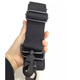 Jiapinyou Reisetasche Sportbeutel Tilt Gurt plus breit dicke Leinwand 5 cm breit einstellbarer Ersatzgurt Schwarz + Bronzezubehör eins