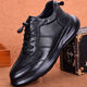 Cartelo Offizielles Leder Top Cowhide European Station High Top Shoes Hersteller Herbst und Winter Koreanischer Stil Vielseitige trendige Schuhe Männer Flaggschiff schwarz 9759 High Top 41
