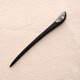 Su Shiliu 2025 new ebony wood Xiu jade hairpin daily Hanfu hair accessories cheongsam accessories hairpin simple wooden hairpin ebony-simple Xiuyu pearl hairpin