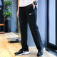 Nike (NIKE) net sports pants men's pants new summer casual pants woven breathable loose straight pants trousers dm6627-010 black S