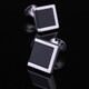 
ANST Old Phoenix Gold Store Gift Box French Cufflinks Sleeve Nail Men's Cufflinks Cuffs Shirt Cuffs Cuffs Cuffs Cuffs Cuffs Male and Women Black Square Enamel Cufflinks (gift box)