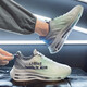 
GUQIAN men's shoes 2025 new sports and leisure running cushion shock-absorbing junior high school students' height-enhancing dad shoes trendy shoes for men TK757 gray-green 43 (265mm)