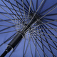 MAYDU double long handle large 24-bone umbrella long handle storm-resistant straight umbrella M7003 blue