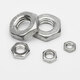 Jingong 304 Tuerca hexagonal de acero inoxidable Tuerca de acero inoxidable de acero inoxidable tornillo de tornillo fino hexágono plano Tuerca fina M16*1.5 TODO FINO GB6173 [1 pieza]