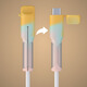 Dipur Android data cable protective cover silicone anti-break and dust-proof wire protective head winder snap connector protective cover USB universal color