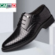 Cartelo Trendy Marke Sandalen Echtes Leder Sommer hohl atmungsaktueller innerer formaler Lederschuhe für Männer Geschäfte Casual Hole Schuhe atmungsaktive schwarze 9928 Sommer Hollow Flat Heel Style 39