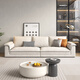 Dipu Cream Style Technology Sofá Sala de estar Sala de estar simple Apartamento pequeño extra grande Sit Deep Direct Cat Crack Sailboat 671 Sofá 3.0m LM Cat Crack + Uttp Honeycomb Algodón de sexo