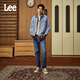 Lee Zhang Linghe endorses 726 comfortable straight denim retro washed blue men's jeans casual trend medium light blue 32 (140-150Jin Jin equals 0.5kg optional)