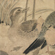 元代张中枯荷鸳鸯图古代花鸟画卷轴文人复仿古画挂画 元倪瓒秋树筠石图12602 40X84厘米（喷绘画心尺寸） 装裱