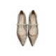 Joy/peace Dong Jie's same Olive Martini 25 Autumn New Chinese Cowhide Light Mouth Mary Jane Single Shoes 12603CQ5 Apricot Color 34