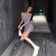 Yi Jingxuan (YIJINGXUAN) Internet celebrity small birthday party disco suspender sexy dress celebrity temperament shiny dress nightclub main picture L 105-115Jin [Jin equals 0.5 kg]